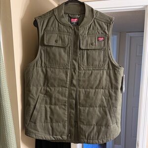 Wrangler Men's Khaki Quilted Vest